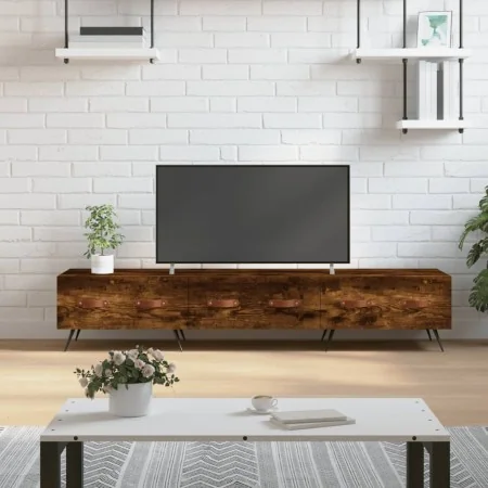 Mueble de TV madera de ingeniería roble ahumado 150x36x30 cm de , Muebles TV - Ref: Foro24-829129, Precio: 85,84 €, Descuento: %