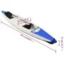 Kayak inflable poliéster azul 424x81x31 cm de , Kayaks - Ref: Foro24-93436, Precio: 533,89 €, Descuento: %