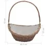 Cesta para leña con asas sauce marrón 57x46,5x52 cm by , Firewood bags and holders - Ref: Foro24-286987, Price: 65,00 €, Disc...