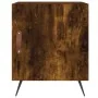 Mesita de noche madera de ingeniería roble ahumado 40x40x50 cm de , Mesitas de noche - Ref: Foro24-827510, Precio: 28,59 €, D...