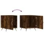 Mesita de noche madera de ingeniería roble ahumado 40x40x50 cm de , Mesitas de noche - Ref: Foro24-827510, Precio: 28,59 €, D...