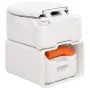 Inodoro de camping integrado HDPE y acero blanco 24+17 L von , Urinale und mobile Toiletten - Ref: Foro24-154409, Preis: 592,...