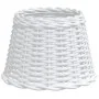 Pantalla para lámpara mimbre blanco Ø30x20 cm by , Lampshades - Ref: Foro24-364383, Price: 27,87 €, Discount: %