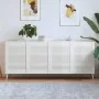 Puerta de armario lamas 4 uds madera pino blanco 69x49,4 cm by , cabinet doors - Ref: Foro24-151165, Price: 108,95 €, Discoun...