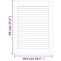 Puerta de armario lamas 4 uds madera pino blanco 69x49,4 cm by , cabinet doors - Ref: Foro24-151165, Price: 108,95 €, Discoun...