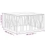 Mesa de centro acero inoxidable y vidrio dorado 100x100x50 cm by , Coffee table - Ref: Foro24-350068, Price: 313,49 €, Discou...