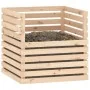 Compostador de madera maciza de pino 80x80x78 cm by , Composters - Ref: Foro24-822187, Price: 119,62 €, Discount: %