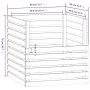 Compostador de madera maciza de pino 80x80x78 cm by , Composters - Ref: Foro24-822187, Price: 119,62 €, Discount: %
