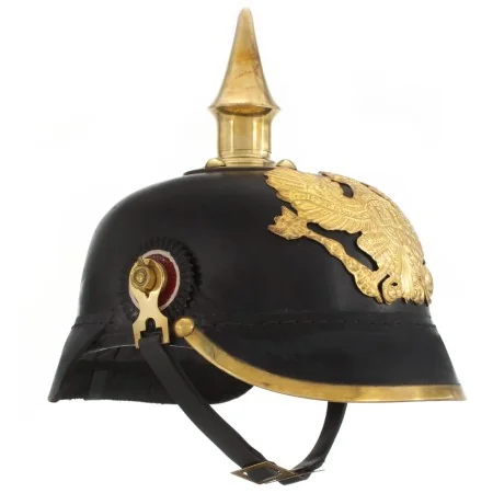 Réplica de casco de soldado prusiano LARP acero negro de , Armas coleccionables - Ref: Foro24-286118, Precio: 97,78 €, Descue...