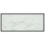 Mesa de centro negra con vidrio de mármol blanco 120x50x35 cm by , Coffee table - Ref: Foro24-322885, Price: 85,22 €, Discoun...