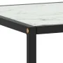 Mesa de centro negra con vidrio de mármol blanco 120x50x35 cm by , Coffee table - Ref: Foro24-322885, Price: 85,22 €, Discoun...