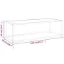 Mesa de centro negra con vidrio de mármol blanco 120x50x35 cm by , Coffee table - Ref: Foro24-322885, Price: 85,22 €, Discoun...