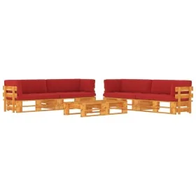 Muebles de palets 6 pzas y cojines madera pino impregnada miel von , Gartensets - Ref: Foro24-3067027, Preis: 613,11 €, Rabat...
