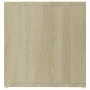 Mueble TV madera contrachapada blanco y roble 142,5x35x36,5 cm by , TV Furniture - Ref: Foro24-805548, Price: 63,36 €, Discou...