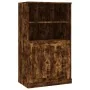 Aparador de madera contrachapada roble ahumado 60x35,5x103,5 cm de , Aparadores - Ref: Foro24-816317, Precio: 88,81 €, Descue...