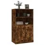 Aparador de madera contrachapada roble ahumado 60x35,5x103,5 cm de , Aparadores - Ref: Foro24-816317, Precio: 88,81 €, Descue...