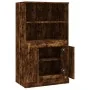 Aparador de madera contrachapada roble ahumado 60x35,5x103,5 cm de , Aparadores - Ref: Foro24-816317, Precio: 88,81 €, Descue...