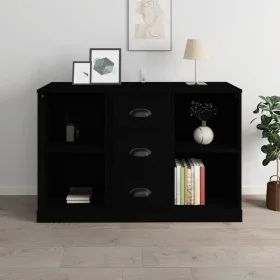 Aparador de madera contrachapada negro 104,5x35,5x67,5 cm von , Sideboards - Ref: Foro24-816233, Preis: 95,93 €, Rabatt: %