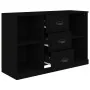 Aparador de madera contrachapada negro 104,5x35,5x67,5 cm by , Sideboards - Ref: Foro24-816233, Price: 95,93 €, Discount: %