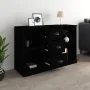Aparador de madera contrachapada negro 104,5x35,5x67,5 cm by , Sideboards - Ref: Foro24-816233, Price: 95,93 €, Discount: %