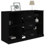 Aparador de madera contrachapada negro 104,5x35,5x67,5 cm by , Sideboards - Ref: Foro24-816233, Price: 95,93 €, Discount: %