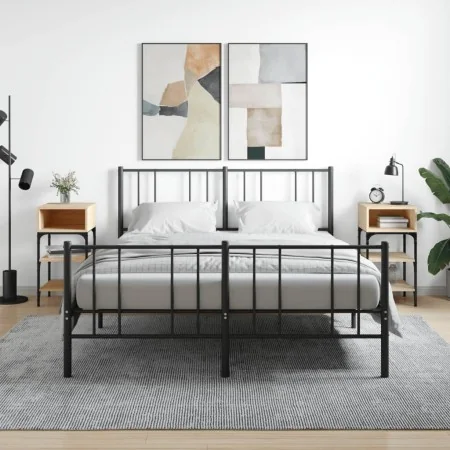 Mesita noche 2 uds madera ingeniería roble Sonoma 35x34,5x70 cm de , Mesitas de noche - Ref: Foro24-825886, Precio: 49,05 €, ...