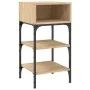 Mesita noche 2 uds madera ingeniería roble Sonoma 35x34,5x70 cm de , Mesitas de noche - Ref: Foro24-825886, Precio: 49,05 €, ...