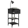 Mesitas de noche 2 uds madera de ingeniería negro 34x36x70 cm by , Nightstands - Ref: Foro24-825974, Price: 87,85 €, Discount: %