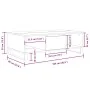Mesa de centro madera de ingeniería roble ahumado 104x60x35 cm de , Mesas de centro - Ref: Foro24-827097, Precio: 108,32 €, D...
