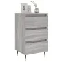 Mesita de noche 2 uds madera ingeniería gris Sonoma 40x35x69 cm de , Mesitas de noche - Ref: Foro24-826921, Precio: 103,84 €,...