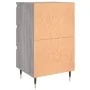 Mesita de noche 2 uds madera ingeniería gris Sonoma 40x35x69 cm de , Mesitas de noche - Ref: Foro24-826921, Precio: 103,84 €,...