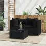 Set de muebles de jardín 3 pzas y cojines ratán sintético negro von , Outdoor-Sofas - Ref: Foro24-319779, Preis: 214,15 €, Ra...
