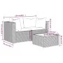 Set de muebles de jardín 3 pzas y cojines ratán sintético negro von , Outdoor-Sofas - Ref: Foro24-319779, Preis: 214,15 €, Ra...