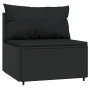 Set de muebles de jardín 3 pzas y cojines ratán sintético negro de , Sofás de exterior - Ref: Foro24-319787, Precio: 196,36 €...