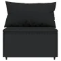 Set de muebles de jardín 3 pzas y cojines ratán sintético negro de , Sofás de exterior - Ref: Foro24-319787, Precio: 196,36 €...