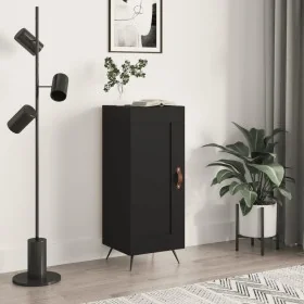 Aparador de madera contrachapada negro 34,5x34x90 cm by , Sideboards - Ref: Foro24-830413, Price: 65,17 €, Discount: %