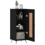 Aparador de madera contrachapada negro 34,5x34x90 cm de , Aparadores - Ref: Foro24-830413, Precio: 65,17 €, Descuento: %
