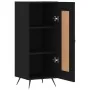Aparador de madera contrachapada negro 34,5x34x90 cm de , Aparadores - Ref: Foro24-830413, Precio: 65,17 €, Descuento: %