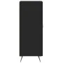 Aparador de madera contrachapada negro 34,5x34x90 cm de , Aparadores - Ref: Foro24-830413, Precio: 65,17 €, Descuento: %