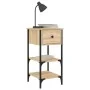 Mesitas noche 2 uds madera ingeniería roble Sonoma 34x36x70 cm by , Nightstands - Ref: Foro24-825976, Price: 79,68 €, Discoun...