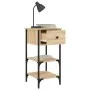 Mesitas noche 2 uds madera ingeniería roble Sonoma 34x36x70 cm by , Nightstands - Ref: Foro24-825976, Price: 79,68 €, Discoun...