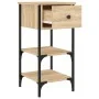 Mesitas noche 2 uds madera ingeniería roble Sonoma 34x36x70 cm by , Nightstands - Ref: Foro24-825976, Price: 79,68 €, Discoun...