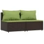 Sofás centrales jardín con cojines 2 uds ratán sintético marrón von , Outdoor-Sofas - Ref: Foro24-319834, Preis: 139,74 €, Ra...