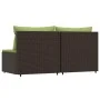 Sofás centrales jardín con cojines 2 uds ratán sintético marrón von , Outdoor-Sofas - Ref: Foro24-319834, Preis: 139,74 €, Ra...