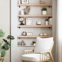 Estante de pared madera maciza de roble sin tratar 80x10x6 cm by , Shelves and shelves - Ref: Foro24-363538, Price: 31,11 €, ...