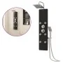 Panel ducha de vidrio 25x47,5x130 cm negro by , Jet nozzles for bathtubs and showers - Ref: Foro24-151420, Price: 200,16 €, D...