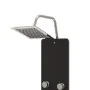 Panel ducha de vidrio 25x47,5x130 cm negro by , Jet nozzles for bathtubs and showers - Ref: Foro24-151420, Price: 200,16 €, D...