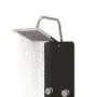 Panel ducha de vidrio 25x47,5x130 cm negro by , Jet nozzles for bathtubs and showers - Ref: Foro24-151420, Price: 200,16 €, D...