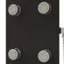 Panel ducha de vidrio 25x47,5x130 cm negro by , Jet nozzles for bathtubs and showers - Ref: Foro24-151420, Price: 200,16 €, D...