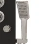Panel ducha de vidrio 25x47,5x130 cm negro by , Jet nozzles for bathtubs and showers - Ref: Foro24-151420, Price: 200,16 €, D...